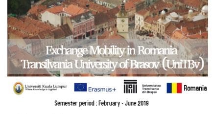 Call for Application_Erasmus+ mobilities with Transilvania University of Brasov, Romania